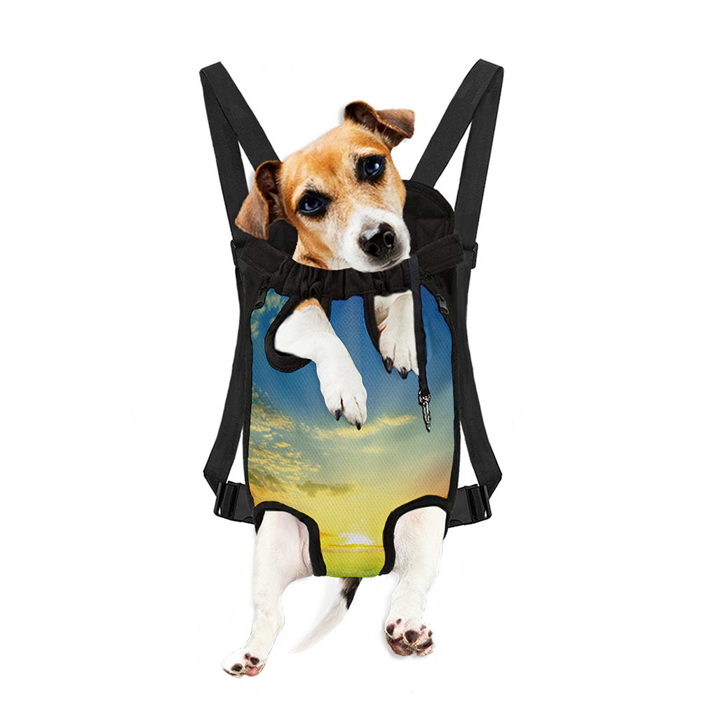 Sunrise Meadow Print Pet Carrier Backpack