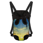 Sunrise Meadow Print Pet Carrier Backpack