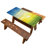 Sunrise Meadow Print Picnic Table Cover
