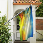 Sunrise Meadow Print Polyester Flag