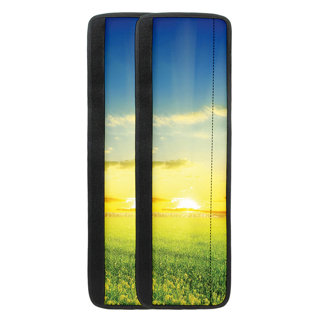 Sunrise Meadow Print Refrigerator Handle Covers