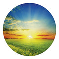 Sunrise Meadow Print Round Blanket