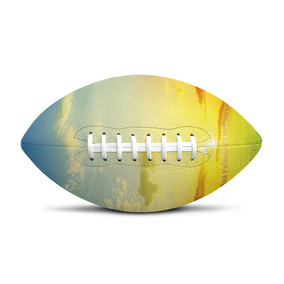 Sunrise Meadow Print Rugby Ball