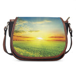 Sunrise Meadow Print Saddle Bag