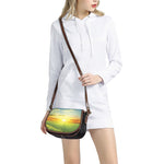 Sunrise Meadow Print Saddle Bag