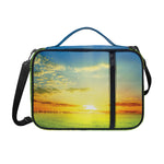 Sunrise Meadow Print Shoulder Strap Bible Bag