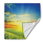 Sunrise Meadow Print Silk Bandana