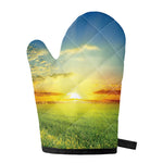 Sunrise Meadow Print Single Oven Mitt