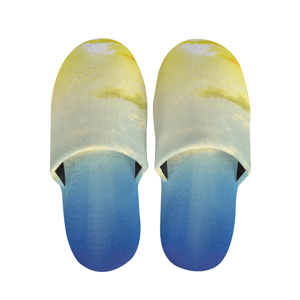 Sunrise Meadow Print Slippers