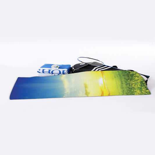 Sunrise Meadow Print Sports Towel