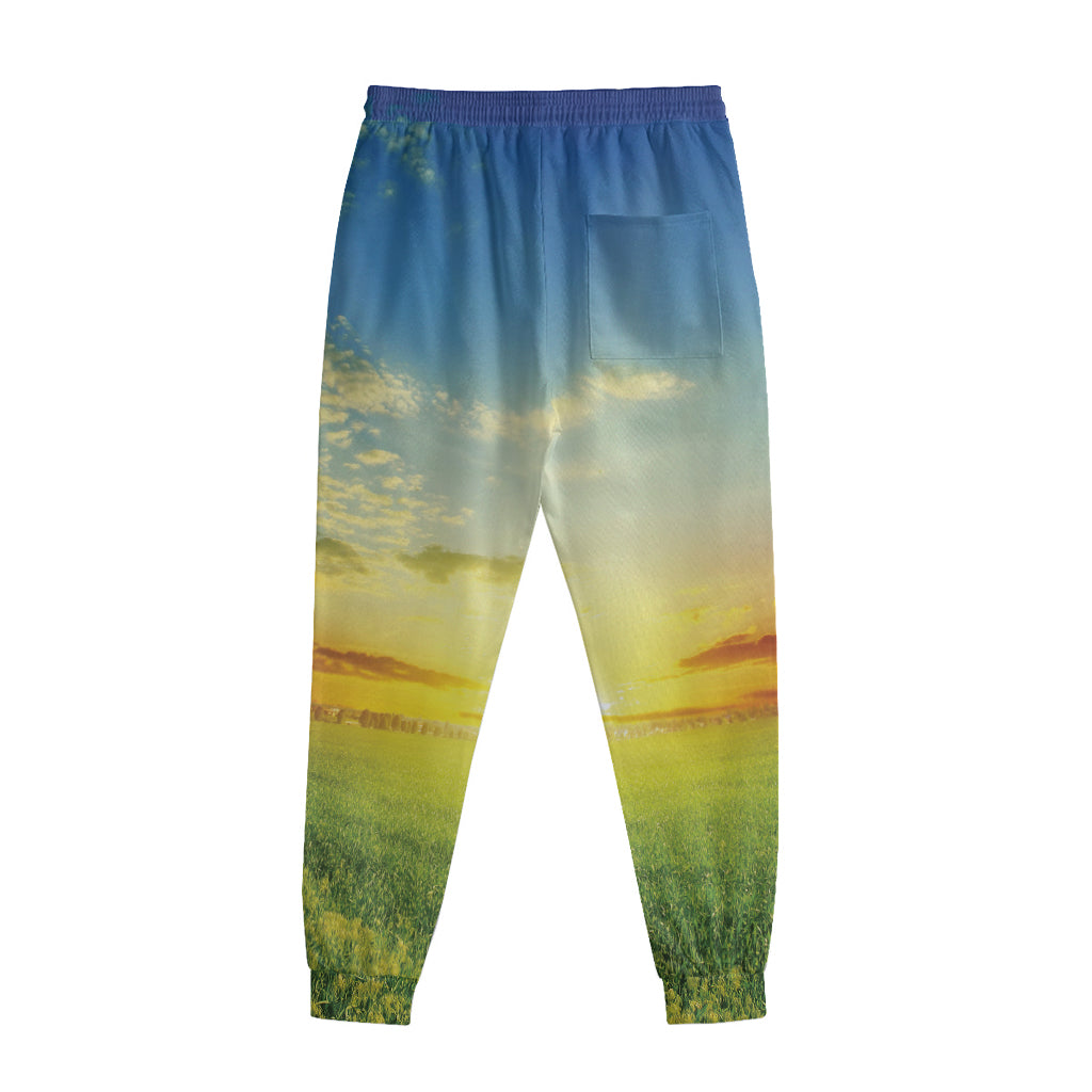 Sunrise Meadow Print Sweatpants