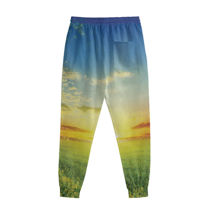 Sunrise Meadow Print Sweatpants