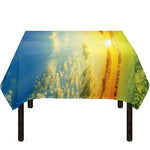 Sunrise Meadow Print Tablecloth