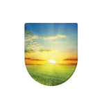 Sunrise Meadow Print Toilet Lid Cover