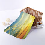 Sunrise Meadow Print Towel