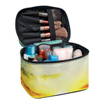Sunrise Meadow Print Travel Makeup Bag