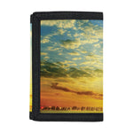 Sunrise Meadow Print Trifold Wallet