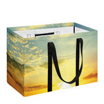 Sunrise Meadow Print Utility Tote Bag
