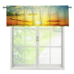 Sunrise Meadow Print Window Valance