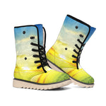 Sunrise Meadow Print Winter Boots