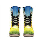 Sunrise Meadow Print Winter Boots