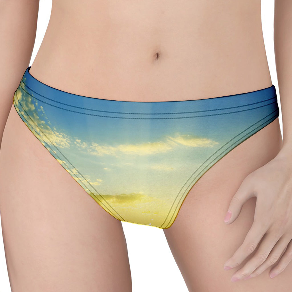 Sunrise Meadow Print Women's Thong