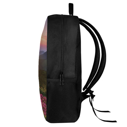 Sunrise Mountain Print 17 Inch Backpack