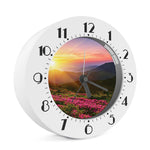 Sunrise Mountain Print Alarm Clock