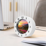 Sunrise Mountain Print Alarm Clock