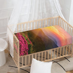 Sunrise Mountain Print Baby Crib Sheet