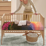 Sunrise Mountain Print Baby Crib Sheet