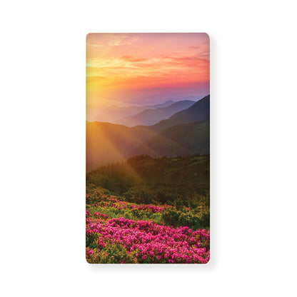Sunrise Mountain Print Baby Crib Sheet