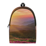 Sunrise Mountain Print Backpack