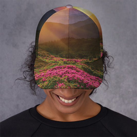 Sunrise Mountain Print Baseball Cap