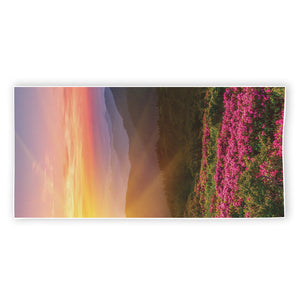 Sunrise Mountain Print Beach Towel