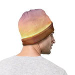 Sunrise Mountain Print Beanie