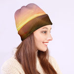 Sunrise Mountain Print Beanie