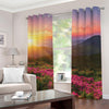 Sunrise Mountain Print Blackout Grommet Curtains