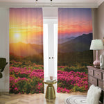 Sunrise Mountain Print Blackout Pencil Pleat Curtains