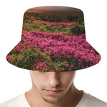 Sunrise Mountain Print Bucket Hat
