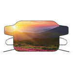 Sunrise Mountain Print Car Windshield Snow Cover