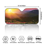 Sunrise Mountain Print Car Windshield Sun Shade