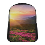 Sunrise Mountain Print Casual Backpack