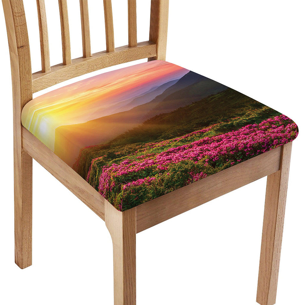 Sunrise Mountain Print Chair Cushion Cover