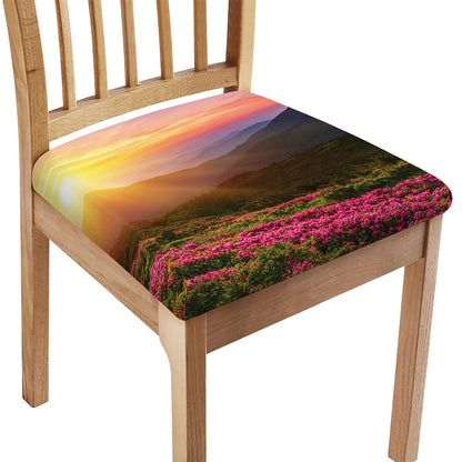 Sunrise Mountain Print Chair Cushion Cover