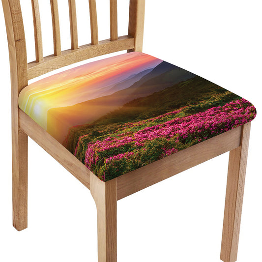 Sunrise Mountain Print Chair Cushion Cover