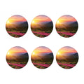 Sunrise Mountain Print Coaster Set