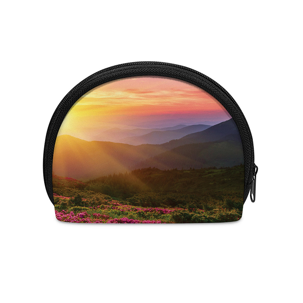 Sunrise Mountain Print Coin Purse