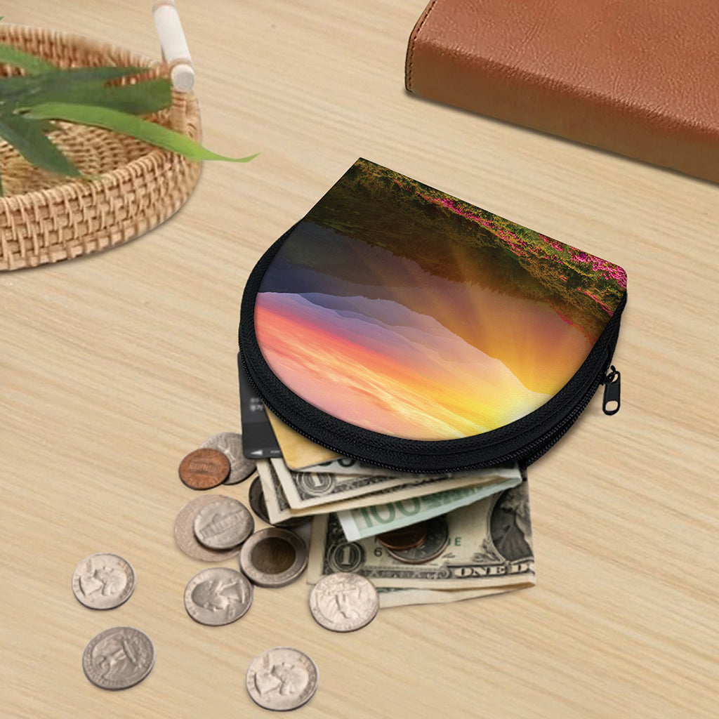 Sunrise Mountain Print Coin Purse