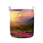 Sunrise Mountain Print Collapsible Laundry Basket